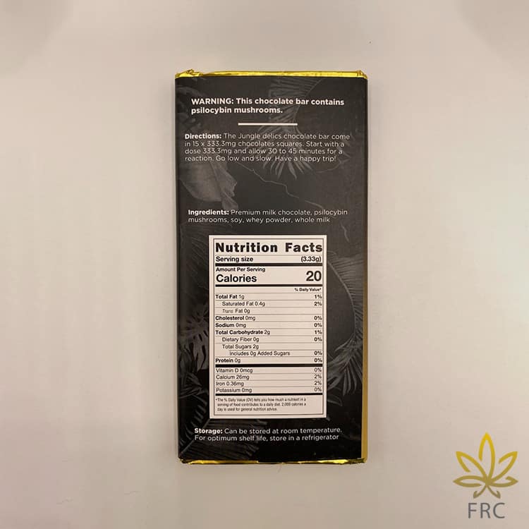 Jungle Delics- Nutritional Facts | Back Panel